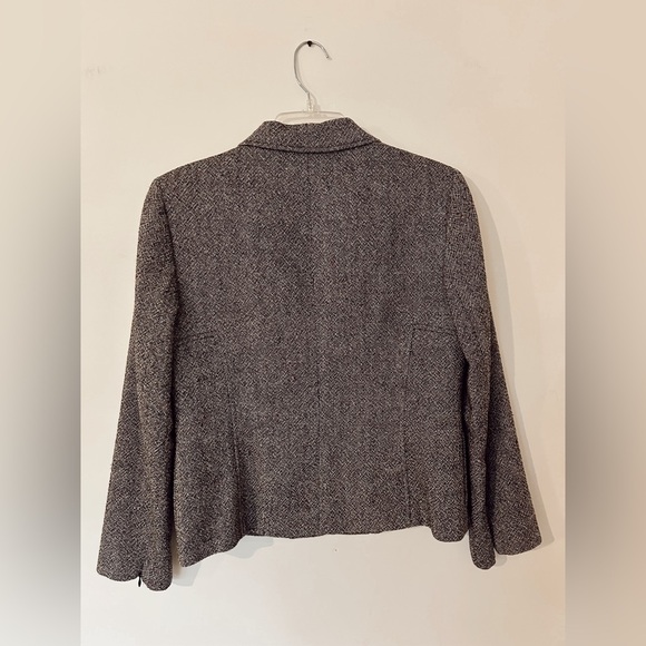 Jasper and Company ASL Petite Heathered Gray Wool Blazer, size 8P - Picture 6 of 8